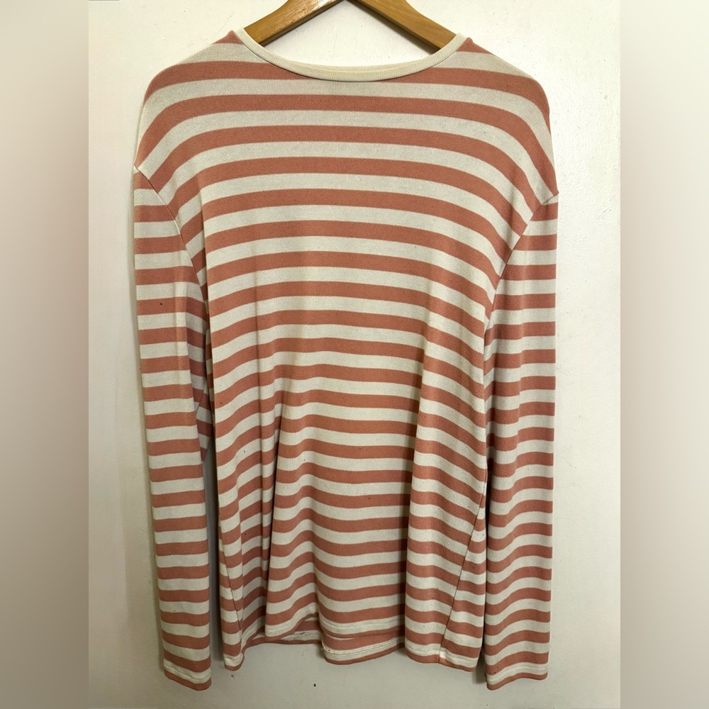 Zara Man Red and White Striped Shirt